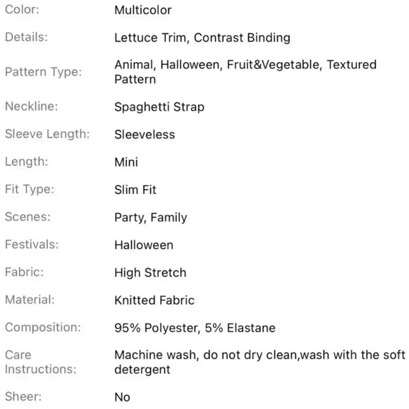 NWOT! Large Halloween Sleep Dress - Picture 5 of 7